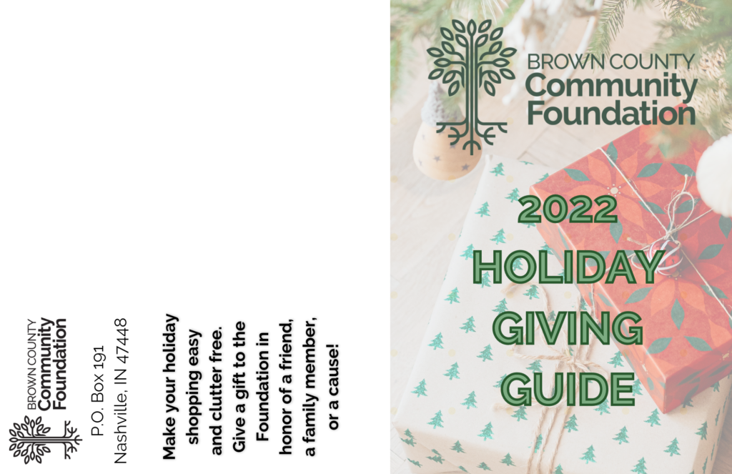 Cover of Brown County Community FoundationHoliday Giving Guide